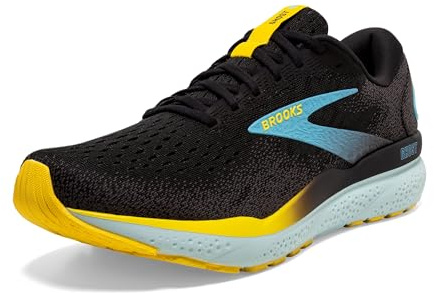 Brooks Herren Ghost 16 Sneaker, Schwarz Geschmiedetes Eisen Blau, 44 EU