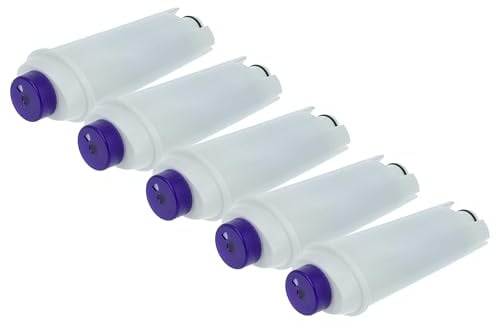 vhbw 5X Water Filter Compatible with DeLonghi Magnifica Evo, Magnifica Coffee Machine, Espresso Machine - White