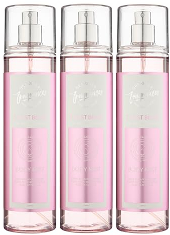 Designer Fragrances 3 Pack Tu Est Belle Bundle - Women's Feminine Body Mist Spray Bottles - For Silky Soft, Beautifully Smelling Divine & Fresh Skin, Revitalizing, Hydrating - Great Gifts - 250ml
