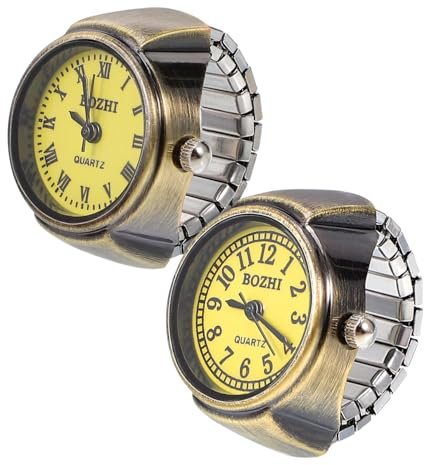 VALICLUD Schmuck Ringe 2St Ringuhr Ringe für Paare Vintage-Ringe für Frauen Weihnachtssto Damenuhren lässige Fingeruhr Männer Frauen Quarzuhr Quarzuhren Antiquität schmücken Mann
