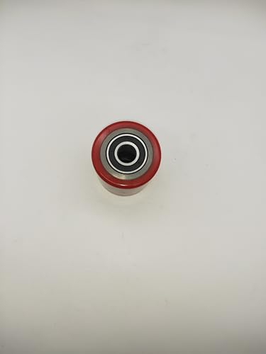 Pallit Laufrolle für Hubwagen Polyurethan (PU) 80x93 mm Rot Achse 20mm inkl. Kugellager