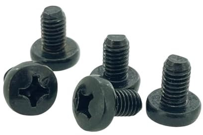 M6 x 10mm Round Head Type C TV Stand Bracket Mounting Screws for Toshiba (Pack of 5)