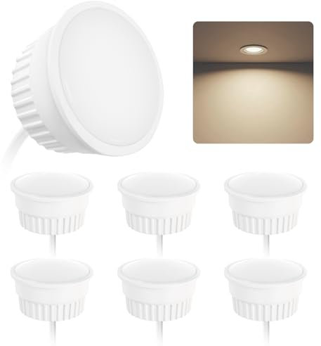 BOYIR LED Modul 230V 5W Ultra Flach - Neutralweiss 4000K - LED Modul ø50mm 500lm für Einbaustrahler Aufbauspot und Deckenspots, Ersetzt GU10 MR16 Leuchtmittel, 120 Grad, 6er Pack