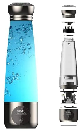 Arcanix Botella Agua Hidrogenada 280ml – Hydrogen Water Bottle, Maquina Hidrogenadora de Agua para Casa con Ionizador, Filtro y Osmotizador, Botella de Hidrogeno Molecular con Hidrogenador de Agua