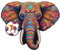 Milliwood Puzzles für die ganze Familie - Serie Peace and Harmony - Holzpuzzle mit Künstlerischer Grafik - Einzigartiges Mandala Design - Elephant Power 45x45cm - 400 Elemente