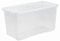 VISHCHIT 110L Wham Clear Crystal Storage Box with Lid – Large Stackable Plastic Container for Home, Office, Garage, Workshop – Heavy-Duty, BPA-Free, Transparent Storage Solution (1)