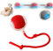 Balle roulante interactive pour chiens, jouet électrique pour chien, jouet interactif intelligent pour chien, balle roulante automatique à 360 °, grande balle pour petits chats et chiens (Rouge)