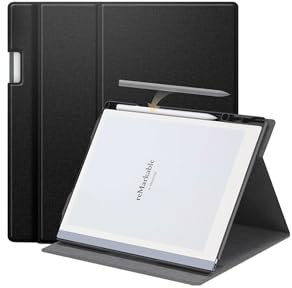 Étui pour liseuse Remarkable Paper Pro 2024 11,8, polycarbonate rigide et polyuréthane de qualité supérieure, ultra léger, noir