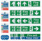 Panneau autocollant de sortie de secours en acrylique de qualité supérieure pour porte/mur/fenêtre