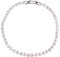 Collana angelica - Collane di cristallo dorato 18K, collana di tennis angelica, collana di gioielli in oro, cristallo trasparente rotondo per donne, matrimonio (Oro bianco, Collana)