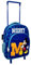 CARTOON Mochila trolley con bolsillo frontal bolsa para la escuela guardería mochila 30 cm con ruedas y asa extensible, Mickey Mouse, 30