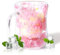 RUIOMII 400ml Double Wall Glass Flower Mugs, Cute Coffee Mug with Floral Pattern,Birthday Gifts for Women, Mother, Girlfriend
