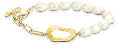 THOMAS SABO Perlenarmband Natural Beauty vergoldet