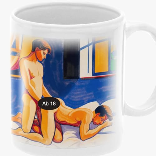 GALERIE SCHÖNE KÜNSTE - Die Tassen Collection, Special Edition Schwul & Queer #17 - Kunst macht den Unterschied - Gay Sex intim anal Kunstdruck - Love is Love auf Tasse - Sammeltasse, Geschenk