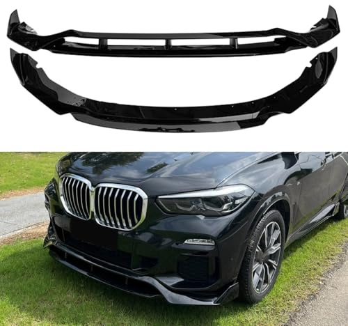 BaoHYeS Auto Frontstoßstange Lip Spoiler Splitter für BMW X5 G05 2019-2023, Frontschaufel Body Kit Spoiler