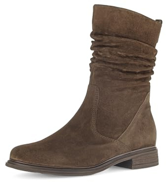 Gabor Damen Chelsea Boots, Frauen Stiefeletten,halbstiefel,Kurzstiefel,uebergangsschuhe,uebergangsstiefel,flach,Whisky (Flausch),42 EU / 8 UK