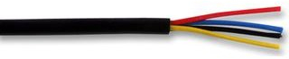 Cable-Core Alarm Cable Black 4 Core Burglar Security System Wire Per 5 metres 5m