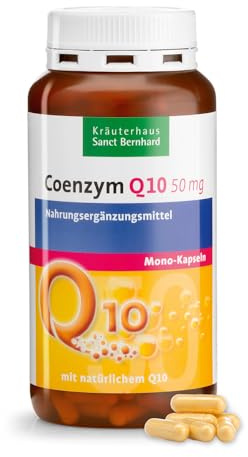 Sanct Bernhard Q10 Coenzym Q10 Mono-Kapseln mit 50 mg natürlichem Q10, Inhalt 300 Kapseln