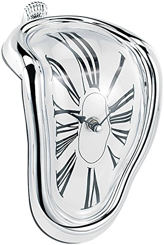 St. Leonhard Regal Uhren modern: Originelle Regal-Uhr mit kunstvollem Surrealismus-Design (Verlaufende, Wandregal mit, Zerlaufene)