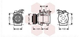 VAN WEZEL 8200K123 Kompressor, Klimaanlage