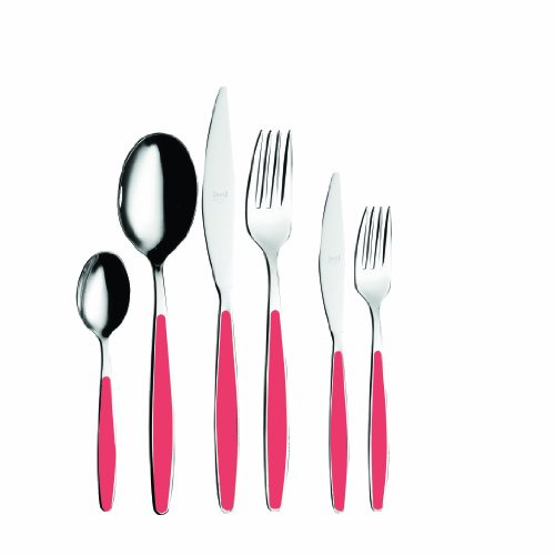 MEPRA Caramella Servizio Fragola, 36 Pezzi, Acciaio Inossidabile 18/10