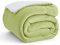 Bedsure Sherpa Fleece Throw Blanket - Fluffy Microfiber Solid Blankets for Bed and Couch Double/Twin Size, Sage Green, 150x200cm