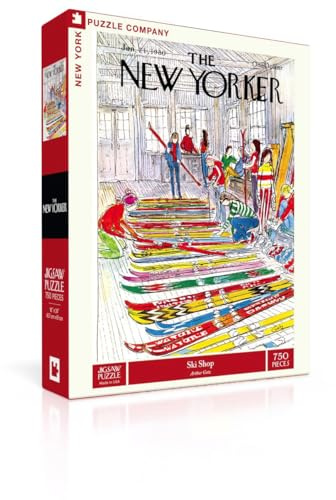 New York Puzzle Company - New Yorker Ski Shop - 750 Piece Jigsaw Puzzle
