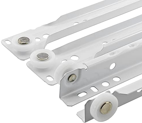 2 X Mprofi MT® (1 Par) Guías para Cajones-Correderas de Cajón-Extracción de Cajones-Guias Telescopicas Para Cajones-Rieles para Cajones-Guías Laterales para Cajones-Extracción Parcial-L:350mm