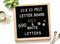 Filz Buchstabe Board 25.4 x 25.4 cm Kids Wort Board Eiche Holzrahmen DIY Nachricht Board Tafel Memo Menu Küche Notizen Pinnwand mit 290 Buchstaben Zahlen und Symbole für Zuhause, Party, Hochzeit