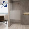 AQUABATOS® 80x200 cm Duschwand Glas Duschabtrennung teilsatiniert Milchglas Walk-In Dusche aus Echtglas 10mm ESG-Sicherheitsglas Nano Beschichtung