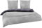BaSaTex Winter Bettwäsche Cashmere Touch 100% Microfaser Uni und Uni Wende in 4 Größen und 8 Farben, 200x200 2X 80x80 cm Anthrazit Silber