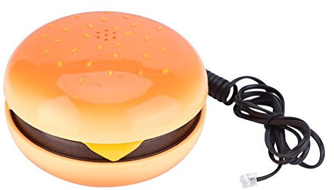 Lazmin112 Telefono Fisso, Telefono da Tavolo a Forma di Formaggio Emulational novità per la Decorazione Domestica