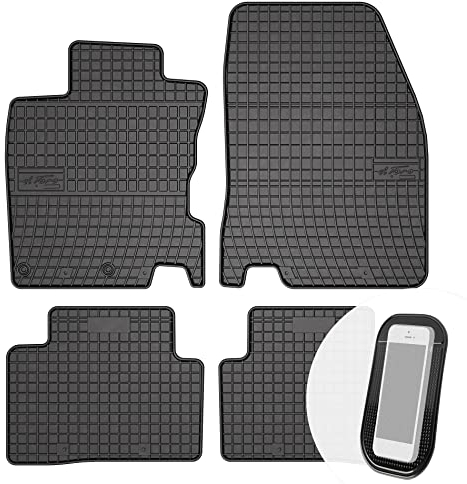 moto-MOLTICO Gummimatten Auto, 4-teiliges Set, Allwetter Gummi Fußmatten, Antirutsch & Wasserfest Autoteppiche - passend für Nissan Qashqai 2 2008-2012