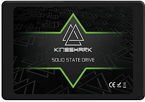 KingShark SSD 480GB SATA 2.5 Unidad de Estado sólido Interna Unidad de Disco Duro de Alto Rendimiento para computadora portátil de Escritorio SATA III 6Gb / s 7MM Height SSD (480GB, 2.5''-SATA3)
