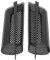 2 piezas Rejilla de entrada de flujo de aire lateral del coche Cubierta de orificio de red de ventilación Etiqueta decorativa Cubiertas de orificios de ventilaci(Negro)