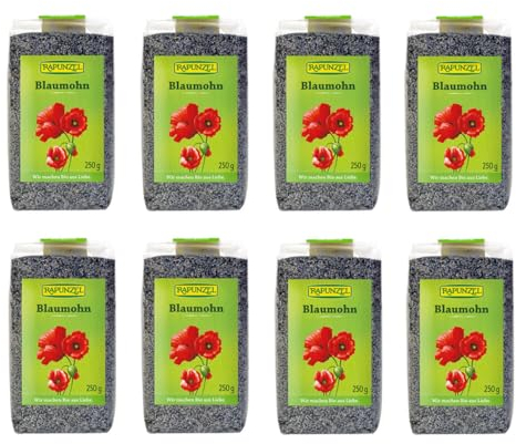 Rapunzel - Blaumohn - 0,25 kg - 8er Pack