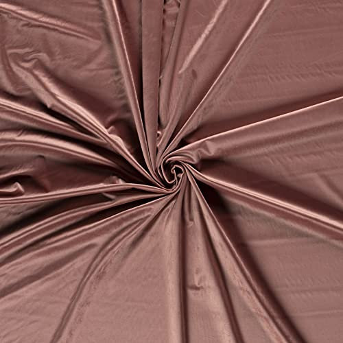 Tissu en velours soyeux de luxe – Vieux rose, 1/4 m – 75 cm x 50 cm