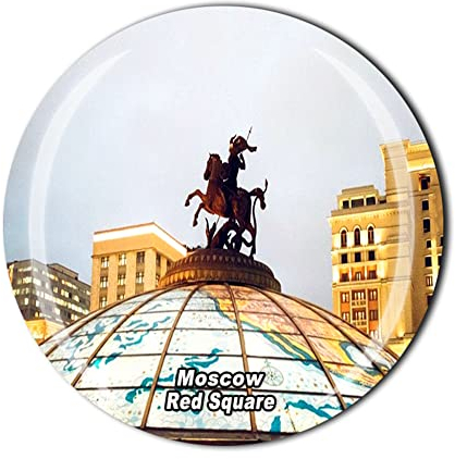 Moscow Red Square Russia Kühlschrankmagnet Touristen Souvenir Geschenkkollektion Kühlschrank 3D Kristall Magnet Aufkleber