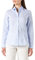 Seidensticker Damen City Langarm Slim Fit Uni Bügelfrei Bluse, Hellblau Karo, 44 EU