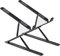 VVGAOGES Laptop Ständer,Aluminium Höhenverstellbarer Belüfteter Notebook Ständer,Faltbarer tragbarer Laptop Stand Halterung alle 10-15,6 ” Laptops Tablet (Schwarz)