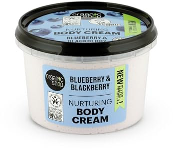 Organic Shop Crème corporelle nourrissante à la myrtille et à la mûre, 250 ml