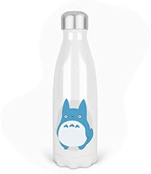 Bouteille Gourde Isotherme Acier INOX - Blanc - 350 ML - Enfant - imprimé Illustration Manga Anime - France (N°24)