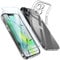 Qasyfanc Cover Protezione Fotocamera Compatibile con iPhone 14 con 2 Pezzi Vetro Temperato Pellicola, Cover iPhone 14 Trasparente Slim Fit Custodia Silicone Sottile e Morbida, Crystal Clear