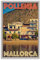 Pollensa Mallorca Reiseposter oder Leinwandbild im Retro-Vintage-Stil, 40 x 60 cm