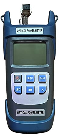 FIBAsource Optical Power Meter Back Light LCD Display Fibre Optical Power Meter with FC/SC Connector Measuring Scope: -70dBm - 10dBm