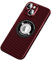 COQUE Custodia Apple iPhone 14 Shell, Cover per Telefono Pieghevole in Fibra di Carbonio per Apple iPhone 14 5G-Rosso