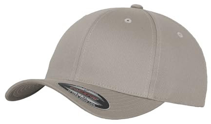 Flexfit Caps Wooly Combed Cap Delta Tartan Glen Unisex Cap Baseball XXS-XXL Basecap Mütze, S-M, 1x Silber & 1x HL-Kauf Notizblock