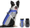 Eyein Hundemantel Winter, Wasserdichter Fleece Hundemantel mit Geschirr für kleine, mittlere und große Hunde, reflektierende verstellbare Welpenweste für Spaziergänge im Freien (Blau, XL)