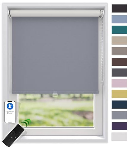 EFIXS Thermorollo White Reflex, Breiten: 40-240, Höhe bis 275 cm, Hier 90 x 275 cm (BxH) Grau, Verdunklungsrollo, Kettenzug, Springrollo, Motor