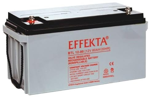 Effekta BTL 12-80 12V 80Ah Blei Akku/Blei-Vlies Akku AGM VRLA